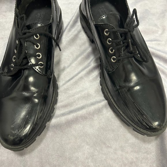 Chunky Mossimo Pantent Leather Oxfords - Picture 5 of 6